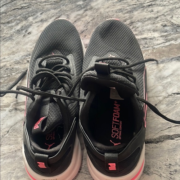 Puma Black and Pink Athletic Shoes - Picture 1 of 4